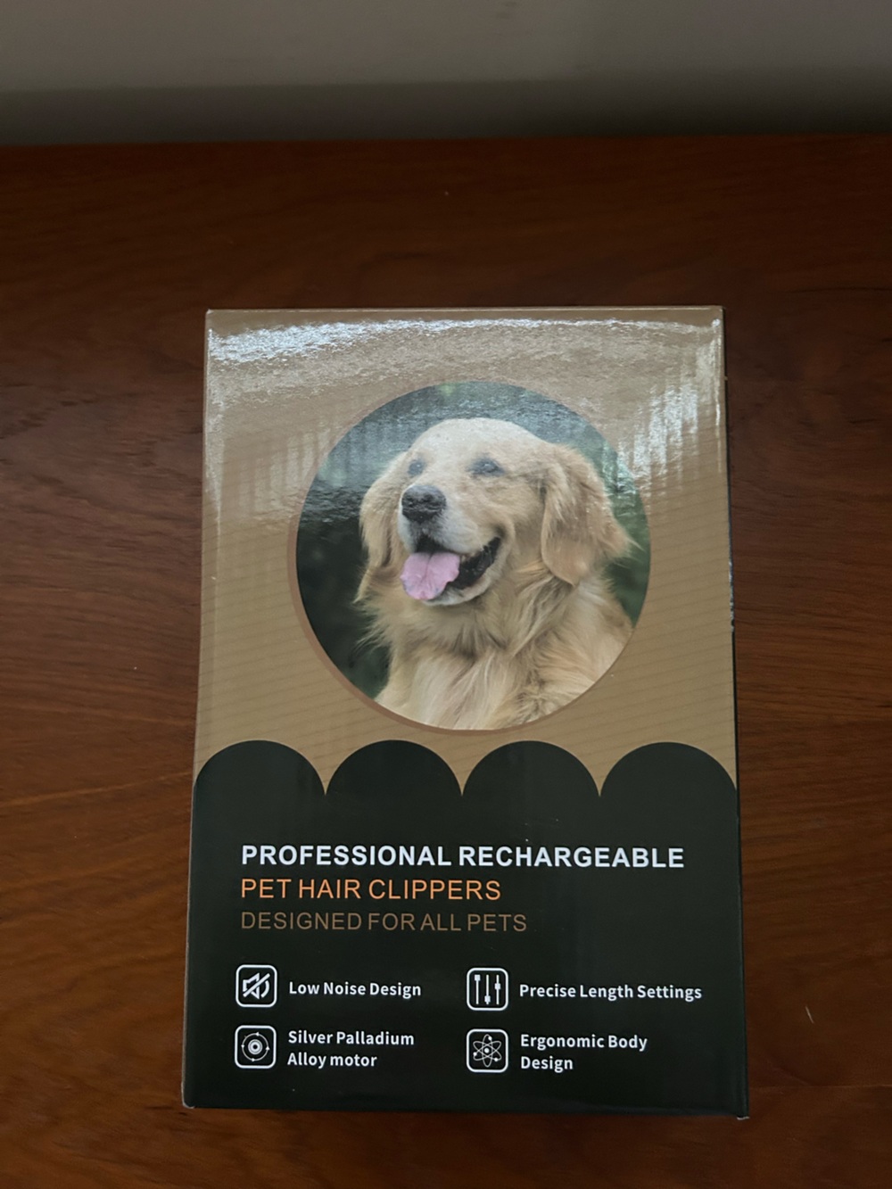 Professional Rechargeable Pet Hair Clippers for Dogs - Tan